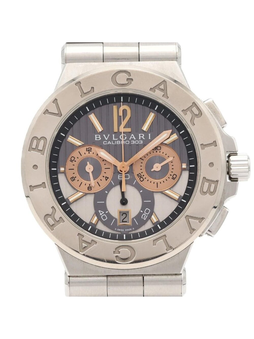 Bvlgari Bulgari Stainless Steel White Gold Automatic